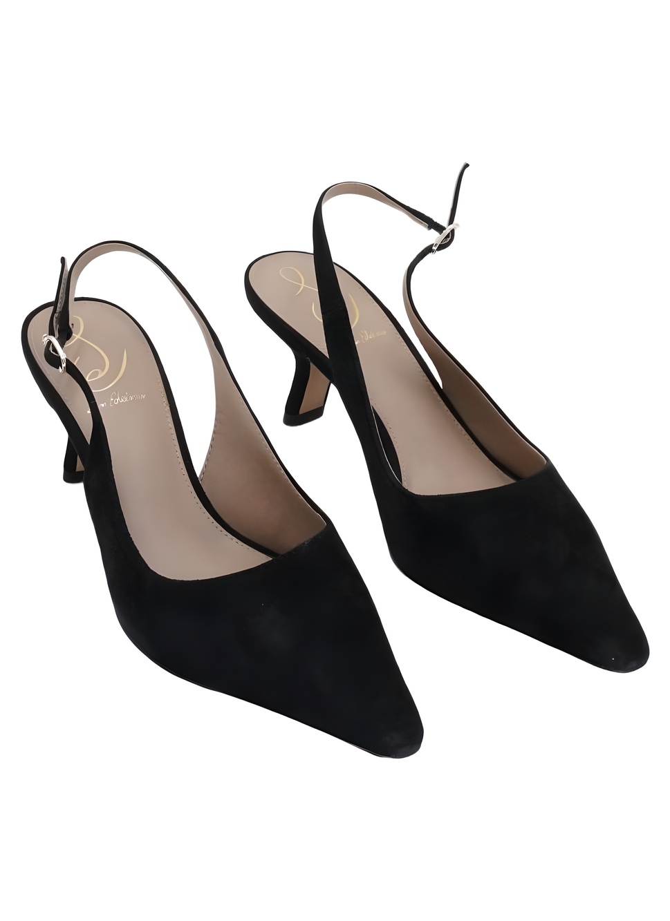 Sam Edelman Bianka Slingback Pump Suede Black Size 7M